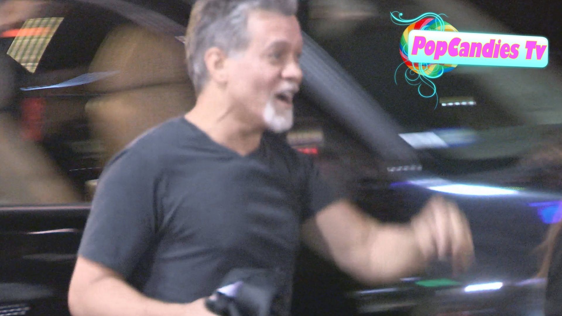 Eddie Van Halen with Alex Van Halen & Stine Schyberg depart performance