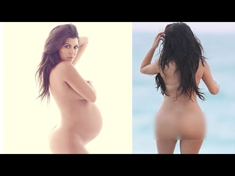 Sexy Kourtney Kardashian Goes Butt Naked - INTHEFAME.