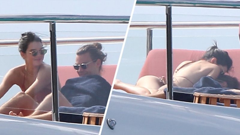 Kendall Jenner and Harry Styles Yachting and Making Out - INTHEFAME.