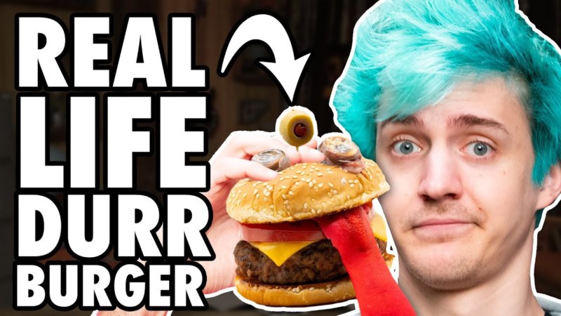 Real Life Durr Burger Taste Test Ft Ninja Inthefame