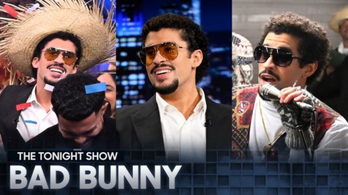 Bad Bunny Crashes Jimmy’s Monologue to Co-Host The Tonight Show, Busks in the NYC Subway