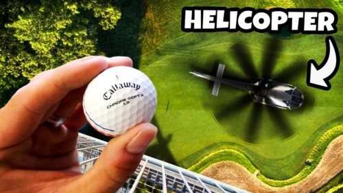 Playing Golf but Helicopter Blades Hit Our Tee Shots