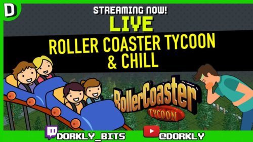 Playing some Roller Coaster Tycoon