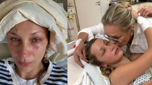 Bella Hadid Shares ALARMING Pics from Hospital Amid Health Crisis
