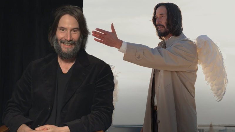 Keanu Reeves Angel Roles ‘Good Fortune’: Keanu Reeves on GUARDIAN ANGELS & Fracturing His Knee ...